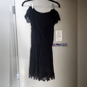 Black lace romper topshop like new
